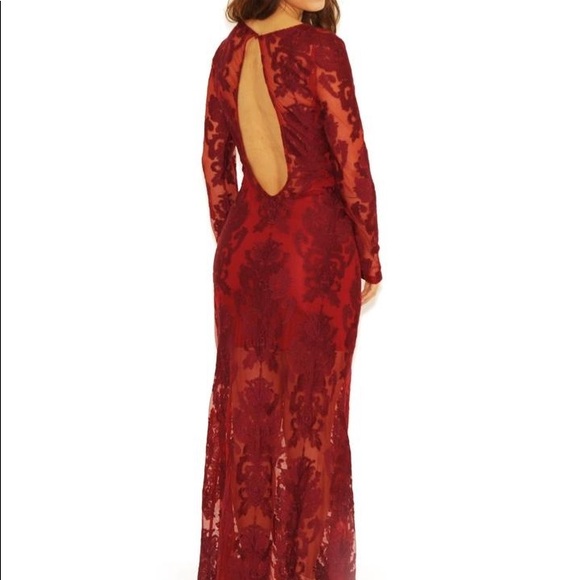 πΉβ€οΈ For Love & Lemons red lace gownππ½β€οΈ - Picture 5 of 5